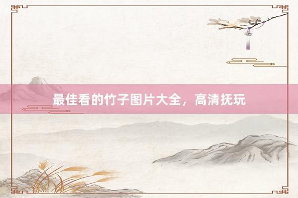 最佳看的竹子图片大全,高清抚玩